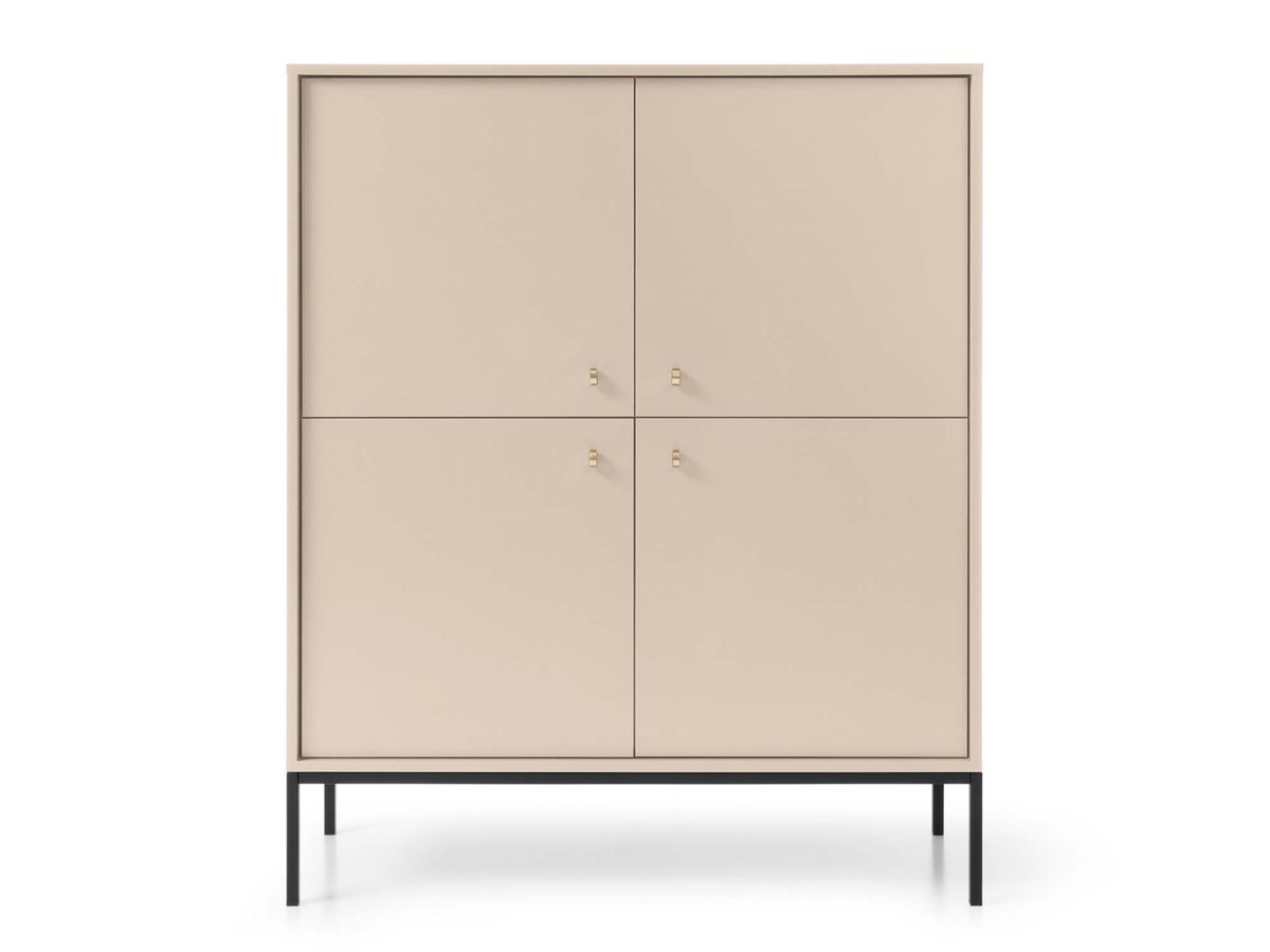 Komoda Monolit Kombinacja Beżu, Bordo i Granatu