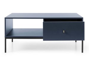 Miniaturka 10 - Granatowa szafka RTV z jedną szufladą i otwartą półką