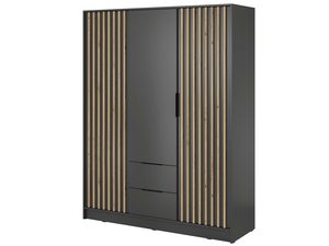 Miniaturka 4 - Przestronna szafa z drewnianymi frontami