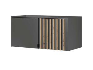 Miniaturka 2 - Nadstawka uzupełniająca do szafy w kolorze czarnym i listwami panelowymi