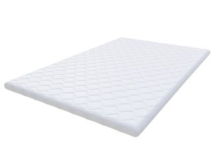 Miniaturka 3 - Cienki topper z pikowanym białym pokrowcem w romby