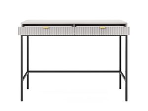 Miniaturka 7 - Toaletka nowoczesna z pionowym frezowaniem i prostą czarną konstrukcją