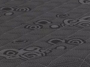 Miniaturka 3 - Ciemna tkanina na materac z delikatnym geometrycznym tłoczeniem