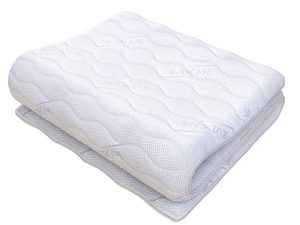 Miniaturka 5 - Biały materac z falowanym wzorem i oddychającym pokrowcem