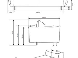 Miniaturka 27 - Schemat techniczny łóżka drewnianego z listwami