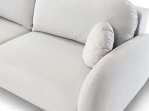 Miniaturka 11 - Sofa modułowa w jasnoszarym kolorze z metalowymi nóżkami