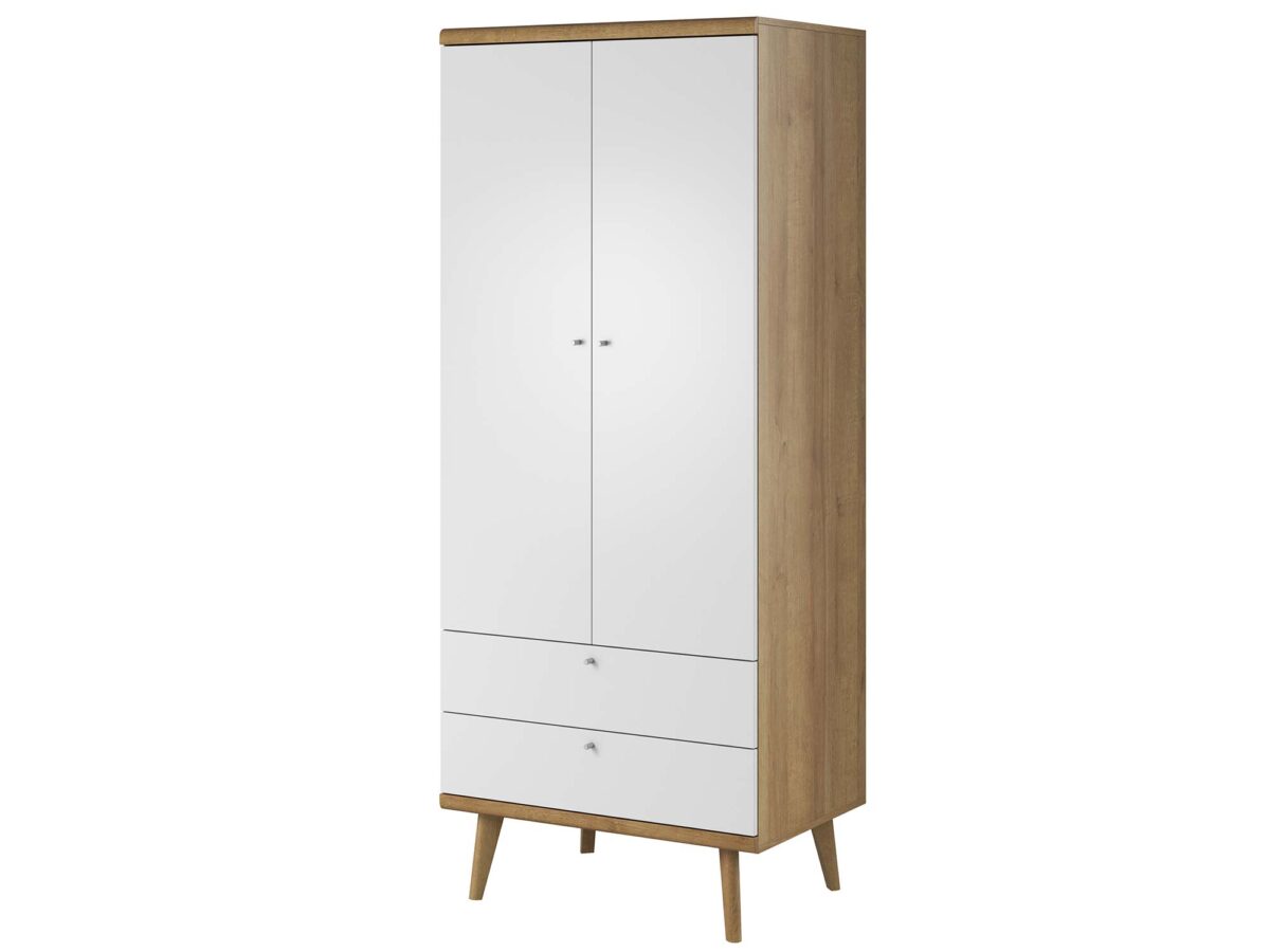 Przestronna Szafa 80cm Orys – Skandynawska Prostota