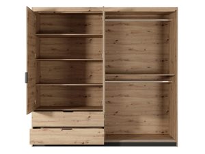 Miniaturka 3 - Wnętrze szafy z półkami i drążkiem na ubrania, nowoczesny styl