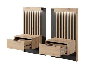 Miniaturka 3 - Szafki nocne z panelem drewnianymi