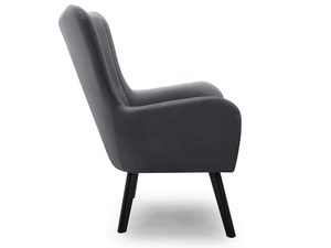 Miniaturka 7 - Szary fotel do salonu z elegancką tapicerką