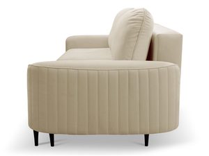 Miniaturka 4 - Bok beżowej sofy na metalowych nóżkach