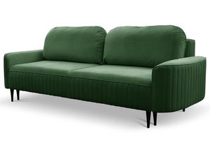 Miniaturka 19 - Zielona sofa welurowa do salonu w stylu skandynawskim