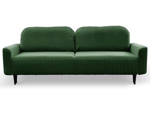 Miniaturka 20 - Zielona sofa welurowa do salonu z ozdobnym przeszyciem