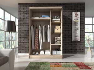 Miniaturka 3 - Wnętrze szafy w kolorze dąb sodoma