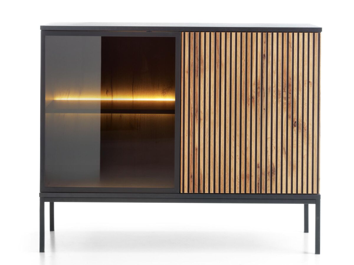 Komoda z Oświetleniem LED Spokój – Dąb Wotan