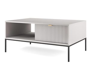 Miniaturka 16 - Nowoczesna ława z przesuwaną ryflowaną listwą