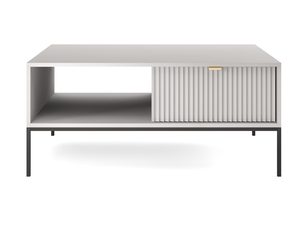 Miniaturka 15 - Biała ława z pionowym ryflowaniem