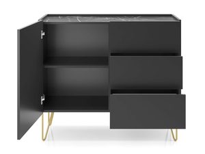 Miniaturka 2 - Komoda nowoczesna w układzie szafka plus trzy szuflady