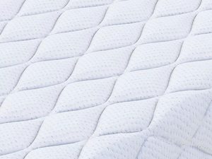 Miniaturka 4 - Pikowany pokrowiec na materac w białej dzianinie z przeszyciami