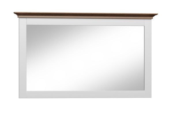 Lustro w drewnianej ramie, klasyczny design