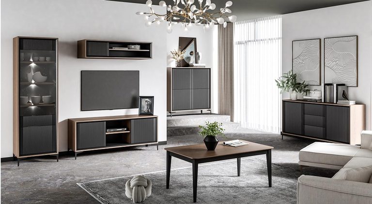 Salon linea industrialny styl