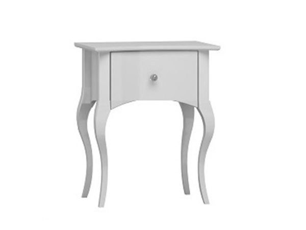 Szafka nocna w stylu klasycznym z eleganckim uchwytem