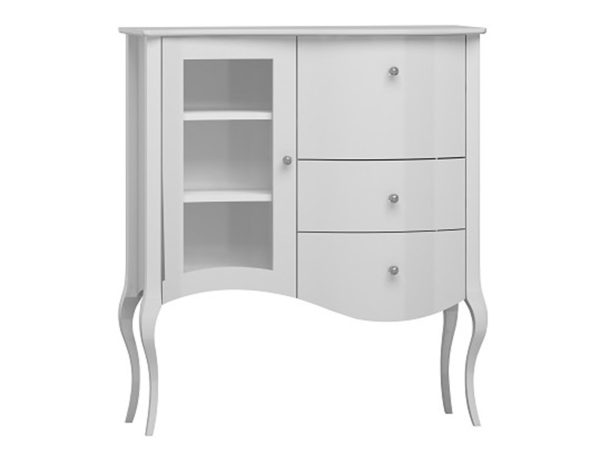 Witryna w kolorze w białym kolorze