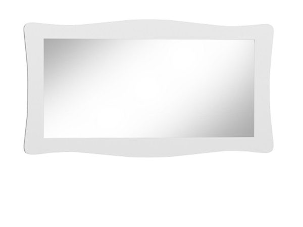 Prostokątne lustro z dekoracyjną ramą do eleganckiego wnętrza