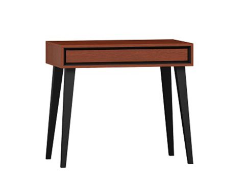 Drewniana toaletka w kolorze kasztanowym