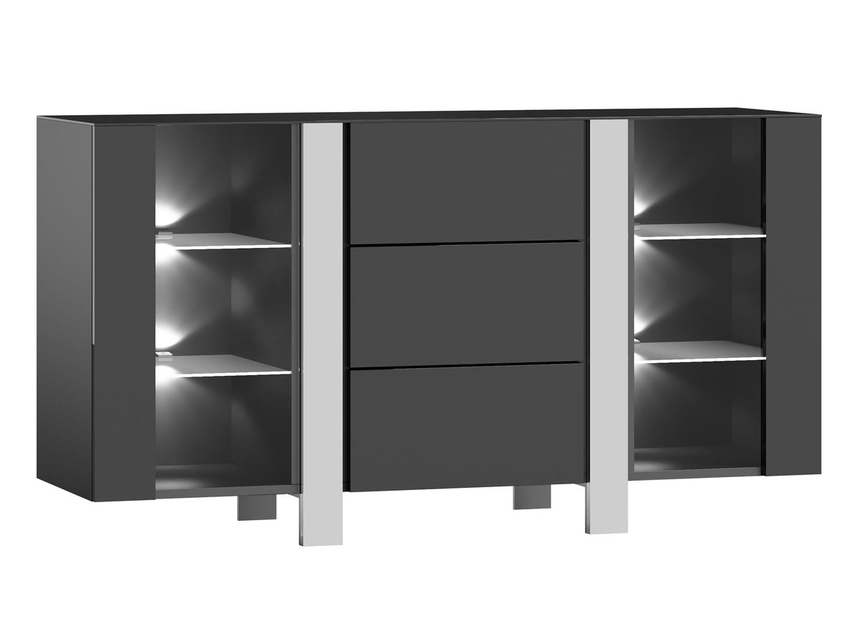 Komoda Wysoki Połysk Cromo CL04 Szkło