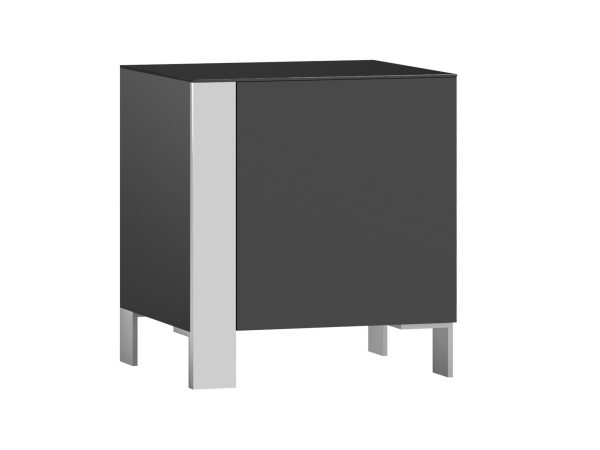 Prosty stolik nocny z metalowymi nogami