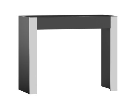 Nowoczesne biurko z metalowymi nogami i prostym, geometrycznym designem do stylowego gabinetu