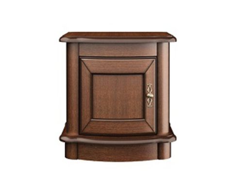 Klasyczna szafka nocna ze złotym uchwytem