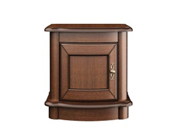 Klasyczna szafka nocna ze złotym uchwytem