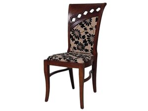 Miniaturka 4 - Drewniane krzesło z tapicerowanym siedziskiem w stylu klasycznym do eleganckiego salonu