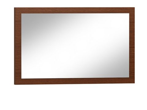 Lustro z drewnianą ramą w ciemnym wykończeniu w stylu retro do eleganckiego wnętrza