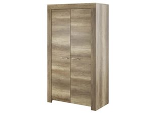 Miniaturka 3 - Drewniana szafa z półkami i drążkiem na ubrania