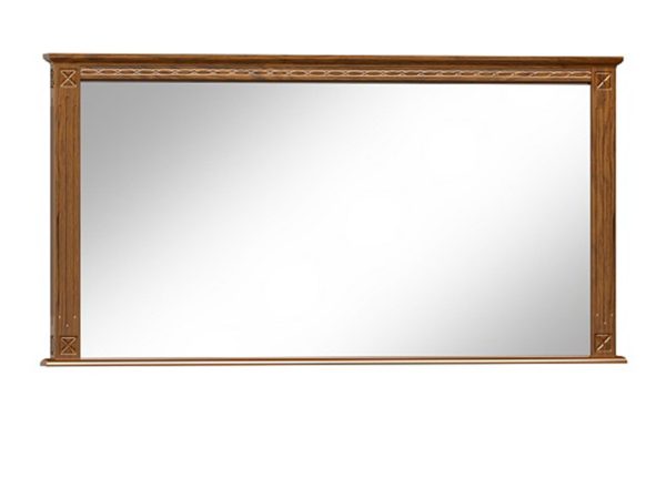 Lustro klasyczne w brązowej ramie