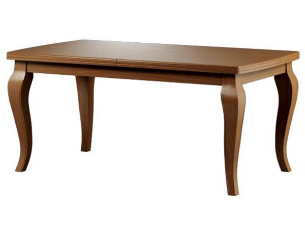 Stół jadalniany z drewnianym blatem i nogami, styl industrialny