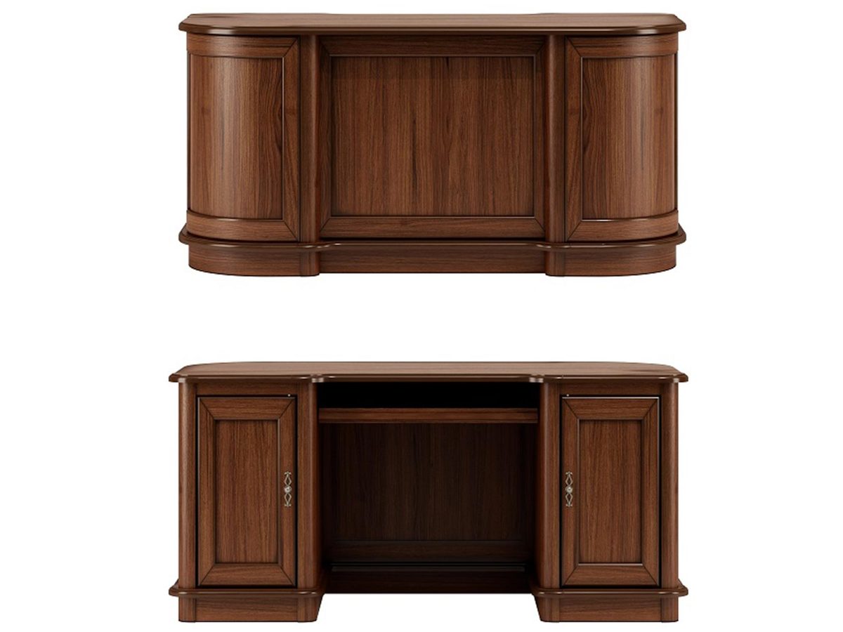 Eleganckie Biurko Orzech Wersal W35