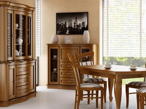 Miniaturka 7 - Klasyczny stół z drewnianym blatem i rzeźbionymi nogami do eleganckiej jadalni