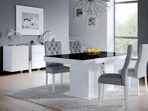 Miniaturka 2 - Wizualizacja salonu ze stylowymi meblami w kolorze białym