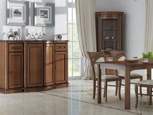 Miniaturka 4 - Drewniany stół w klasycznym stylu z rzeźbionymi nogami i eleganckim wykończeniem do stylowego wnętrza