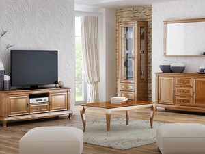 Miniaturka 3 - Klasyczny salon z brązowymi meblami