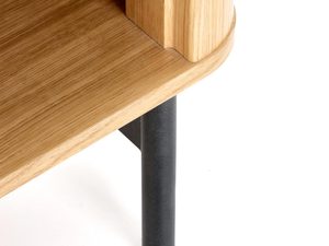 Miniaturka 4 - Detal drewnianego mebla, dąb litego drewna, styl nowoczesny