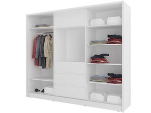 Miniaturka 2 - Wnętrze białej szafy przesuwnej