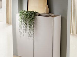 Miniaturka 9 - Biała komoda z metalowymi nogami i zaokrąglonymi krawędziami, styl nowoczesny