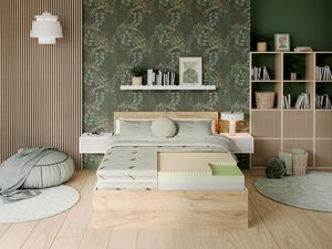 Miniaturka 1 - Piankowy antyalergiczny materac w stylowej sypialni