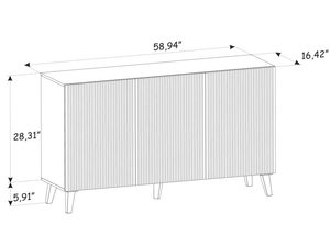 Miniaturka 15 - Wymiary techniczne nowoczesnej komody
