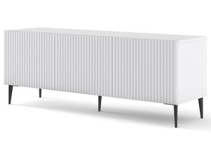 Miniaturka 3 - Biała szafka RTV z czarnymi nóżkami